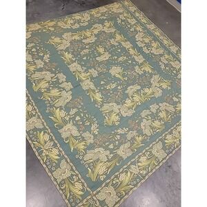 LL Bean Quilt King Vintage Botanical 100% Cotton Made in Portugal